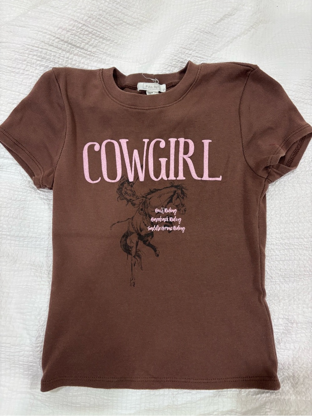 Cowgirl cropped Tee